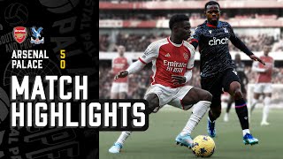 Premier League Highlights Arsenal 50 Crystal Palace [upl. by Ednutey]