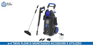 Idropulitrice e4 TWINFLOW D  Montaggio accessori e utilizzo [upl. by Kei]