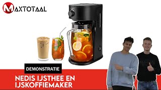 Nedis Ijsthee en koffiemaker Demonstratie video [upl. by Rotberg8]