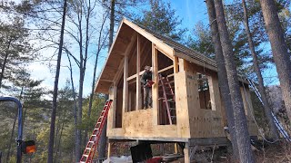 Building a Mountain Cabin  Finishing Roof amp More Sheathing Ep34 [upl. by Roskes179]