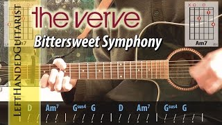 The Verve  Bittersweet Symphony  acoustic guitar lesson [upl. by Cormier]