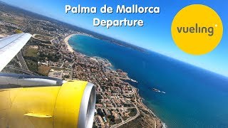 Beautiful Vueling Departure  Palma de Mallorca Airport [upl. by Clare]