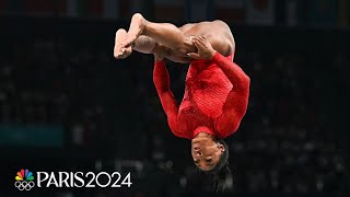 Simone Biles DOES IT AGAIN with a spectacular Yurchenko double pike  Paris Olympics  NBC Sports [upl. by Feinstein284]