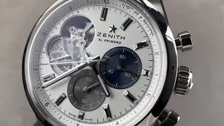 Zenith El Primero Chronomaster Open 033300360469M3300 Zenith Watch Review [upl. by Nylear]