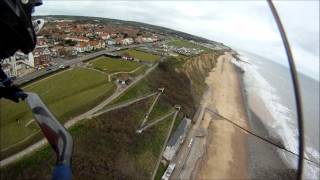 Hanggliding at West Runton April 7th 2012 [upl. by Areval]