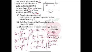 In the following arrangement of capacitors the energy stored in the 6 microfarad capacitor is E [upl. by Barbara-Anne438]