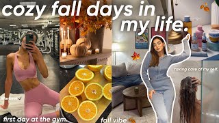 cozy fall days in my life🎃🍁🍂نهاراتي في فصل الخريف و العيشة بوحدي💌back to the gym🏋🏻‍♀️dentist [upl. by Disharoon]