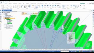 Solid Edge ile evolvent profilli dişli çizimi [upl. by Dnalevelc395]