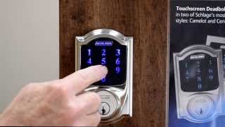 Factory Reset Procedure  Schlage Connect and Schlage Sense Deadbolt [upl. by Laveen]