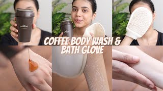 Mcaffeine Coffee Body Wash amp Bath Glove  Details amp Review  Official Heena Vahid [upl. by Bledsoe]