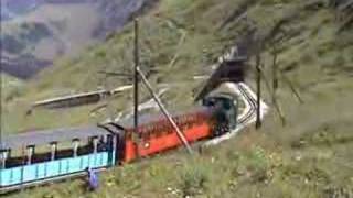 Swiss Narrow Gauge Steam Train CauxRochers de Naye [upl. by Rufe258]