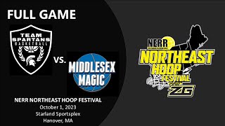 NERR Northeast Hoop Festival Final  TEAM SPARTANS NATIONAL 14U VS MIDDLESEX MAGIC 15U AAU  4K [upl. by Id]