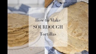 How to Make Sourdough Tortillas  Fermented Foods at Home [upl. by Yblehs]