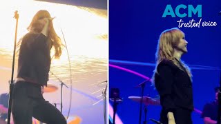 Hayley Williams is going viral for her response to a dangerous pyrotechnic misfire [upl. by Akeenahs]