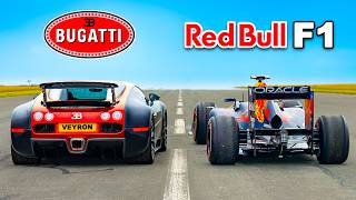 Bugatti Veyron v Red Bull F1 car DRAG RACE [upl. by Moritz896]