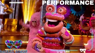 Doughnuts performs “Everbody Get Up” by Five Masked Singer UK [upl. by Taka]