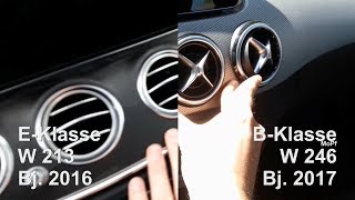 MercedesBenz EKlasse W213 Verarbeitung Qualität Vergleich BKlasse EClass Interior Comparison [upl. by Karlen779]