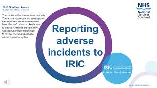 Reporting adverse incidents to IRIC – an introduction [upl. by Bandeen]