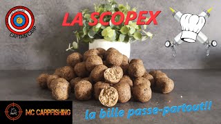 Recette la bouillette SCOPEX aimant à carpe [upl. by Katine]