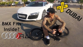 XDubai Skatepark Tour With a BMX In a Audi R8 [upl. by Petrick]