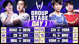 AWC 2021  Group Stage  Day 1 [upl. by Kuhlman]