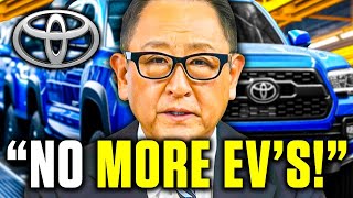 HUGE NEWS Toyota CEO Shocks All EV Makers [upl. by Eural]