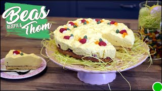 Ostertorte Rezept 🐰 Eierlikör Schlampampel backen 🥚 [upl. by Maffei]