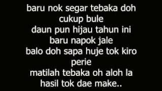 Jali Bunga Tanjung  Tanam Tembakau with lyrics [upl. by Nwahsat145]