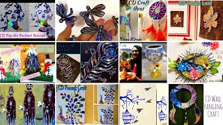 2021 Latest CD Craft Ideas 12 RARE DVDCD Craft Ideas Best out of waste nimakiran cdcraftideas [upl. by Sosthenna]