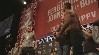 UFC 216 Ferguson vs Lee  Weighin Recap [upl. by Eugatnom]