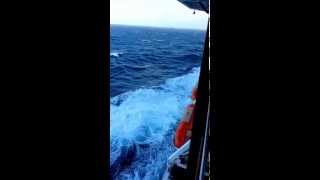 PampO Cruise Arcadia Rough Sea Bay of Biscay [upl. by Hey]