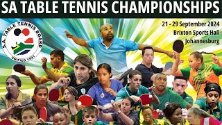 SATTB  South African Table Tennis Open 2024  Day 05 [upl. by Noryd]