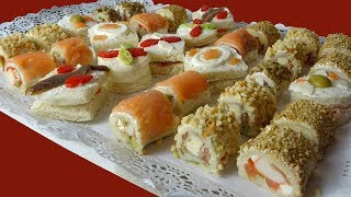 CANAPÉS VARIADOS Y ORIGINALES  RECETA FÁCIL PARA NAVIDAD [upl. by Mairim542]