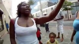 Trashy Black Woman in Atlanta Gets Tasered by Security Guard [upl. by Memory42]