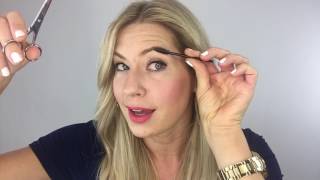 How To Trim Your Own Eyebrows Tutorial [upl. by Annayd]