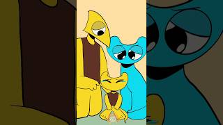 Yellow X Cyans BABY HAPPINESS  RAINBOW FRIENDS CHAPTER 2 ANIMATION rainbowfriendschapter2 shorts [upl. by Pacian]