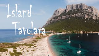 Island Tavolara Sardinia Beaches by Drone 4K [upl. by Archibold]