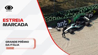 Kimi Antonelli bate e danifica carro de Russell em sua estreia na F1 [upl. by Todd]