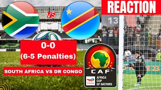 South Africa vs DR Congo 00 65 Penalties Live Africa AFCON Football Match Score Highlights Bafana [upl. by Marx]