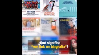 Instagram ¿Cómo ver el link en la biografíaperfil [upl. by Enytnoel132]