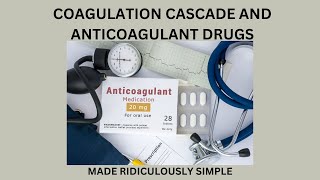 COAGULATION CASCADE AND ANTICOAGULANT DRUGS [upl. by Short]