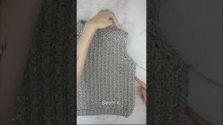 How to Crochet a Sweater Vest in 5 Easy Steps [upl. by Aicineohp]