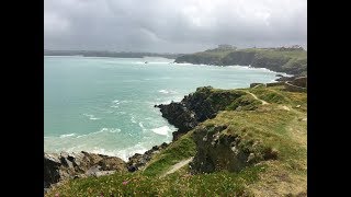 Cornwall Newquay walking tour Fistral Towan Porth Beach amp surfing Headlands amp Cliffs [upl. by Calv973]