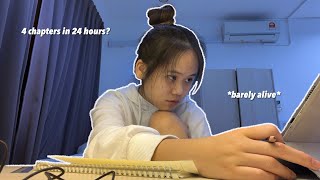 CRAMMING A WHOLE MONTH’S WORTH OF SYLLABUS IN 24 HOURS  productive study vlog [upl. by Naerol236]