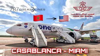 Trip Report  Royal Air Maroc  Casablanca 🇲🇦 to Miami 🇺🇸  Boeing 787 [upl. by Intisar]