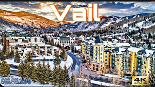 Vail Colorado  Beautiful Popular Ski Town  City Tour amp Drive Thru [upl. by Gilberta]