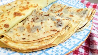 Crepes MUY FÁCIL🏅 Crepas con harina de trigo ¡Con esta receta te saldrán perfectas [upl. by Jerrol]