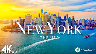 New York 4K UHD HDR  Relaxing Music Along With Beautiful Nature Videos 4K Video Ultra HD [upl. by Ylrehs975]