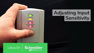 Adjusting Input Sensitivity on BackUPS CSRSXS Towers  Schneider Electric Support [upl. by Norrek]