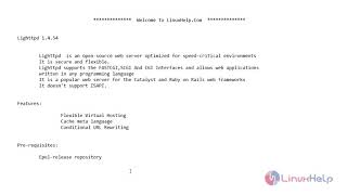 How To Install Lighttpd Web Server 1454 Version on CentOS 76 [upl. by Aicilf]